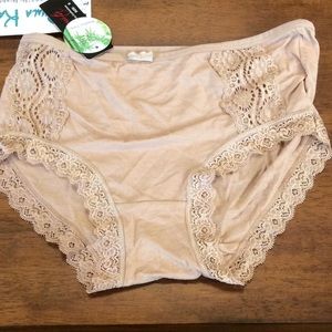 Beige cotton panties